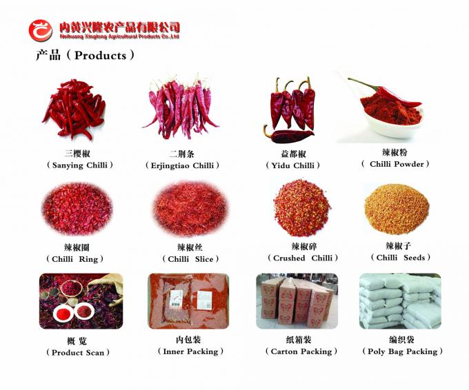 Πικάντικο ξηρό κόκκινο καρύκευμα SHU15000-20000 πιπεριών τσίλι για τις ΗΠΑ