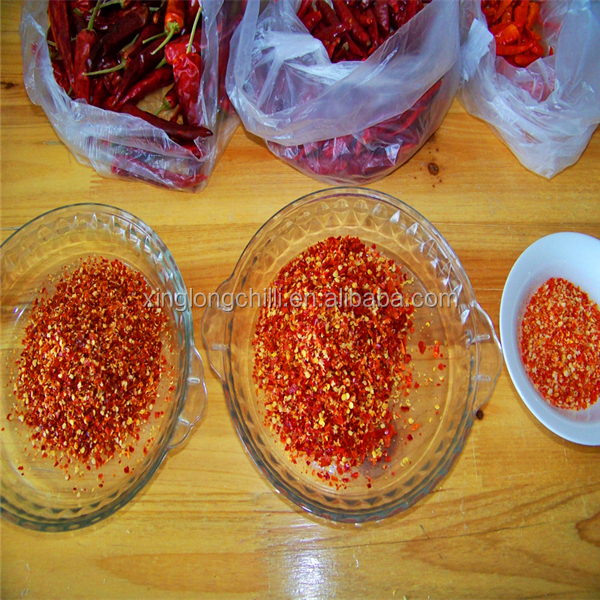 Συντριμμένες πιπέρι νιφάδες τσίλι χαμηλής τιμής ξηρές καυτές κόκκινες