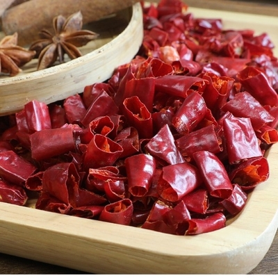 Κόκκινο Erjingtiao ξηρό Chilis με το συνολικό λίπος 2.3g - πιπέρια τσίλι συστατικών