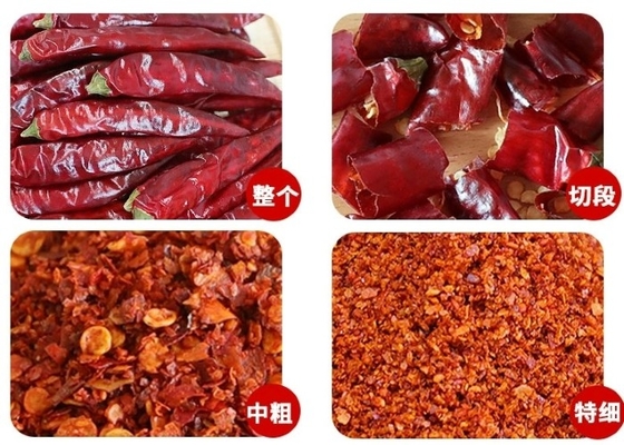 10 πικάντικο κόκκινο πλέγμα 20.000 νιφάδων 5-*8 πιπεριών τσίλι KG/CTN καυτά τσίλι SHU που συντρίβονται