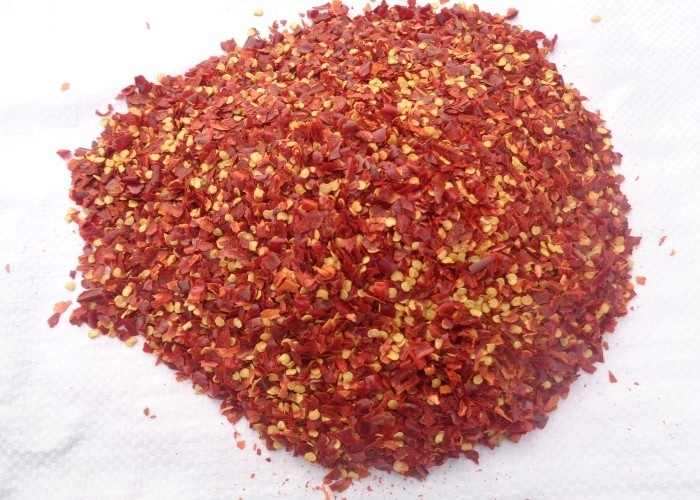 Ξηρά Guajillo Χιλή πίτσα τσίλι 120-220 ASTA νιφάδων 5-*8 συντριμμένη πλέγμα χρησιμοποιούμενη